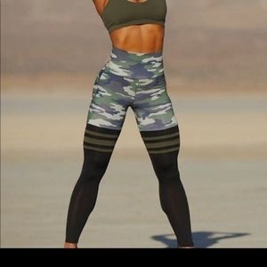 Bombshell Sportswear Camo Thigh High Leggings